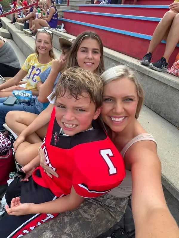 Heflin Tigers player with family in the stands