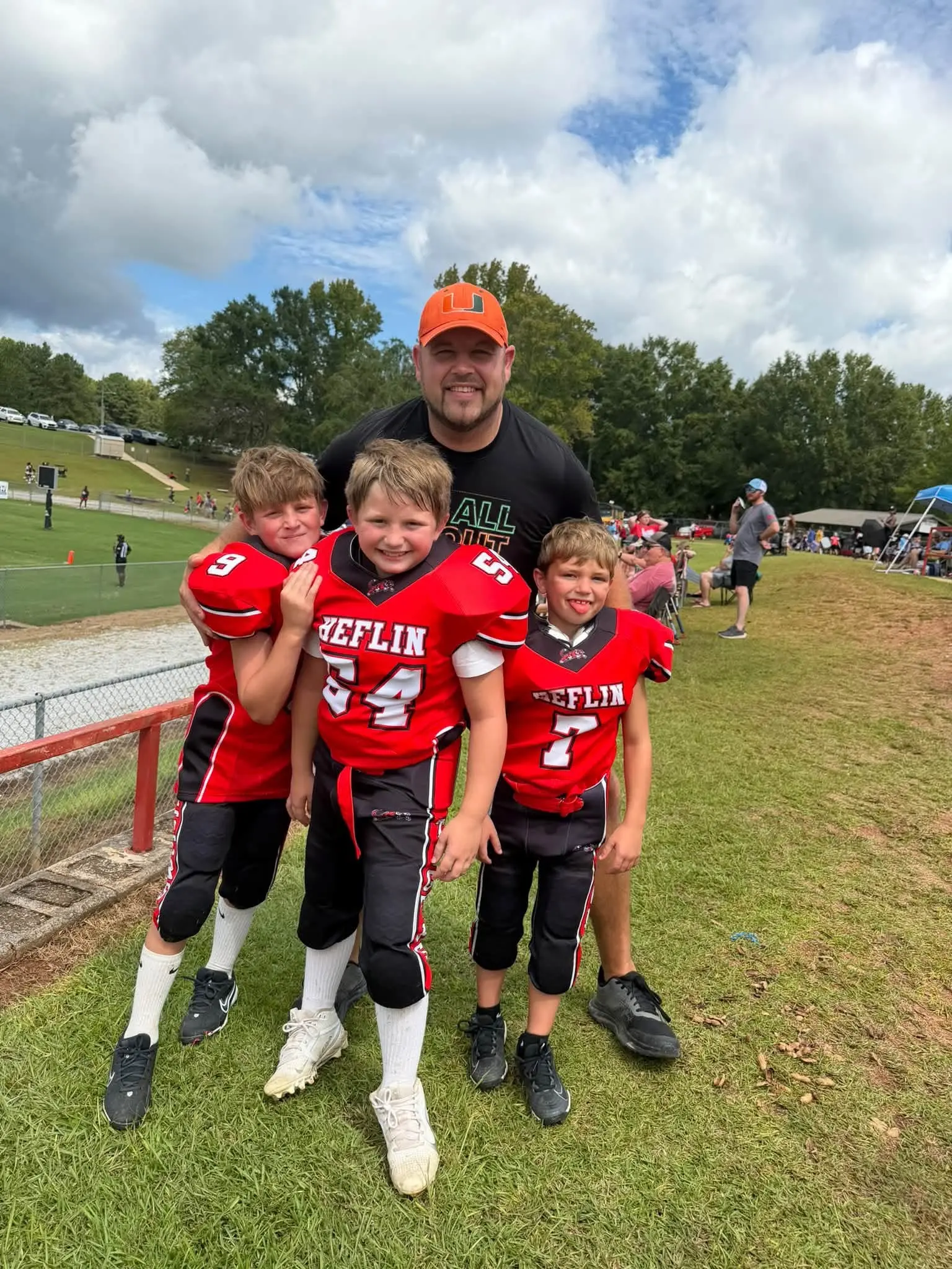 The Roark brothers together in their Heflin Tigers uniforms